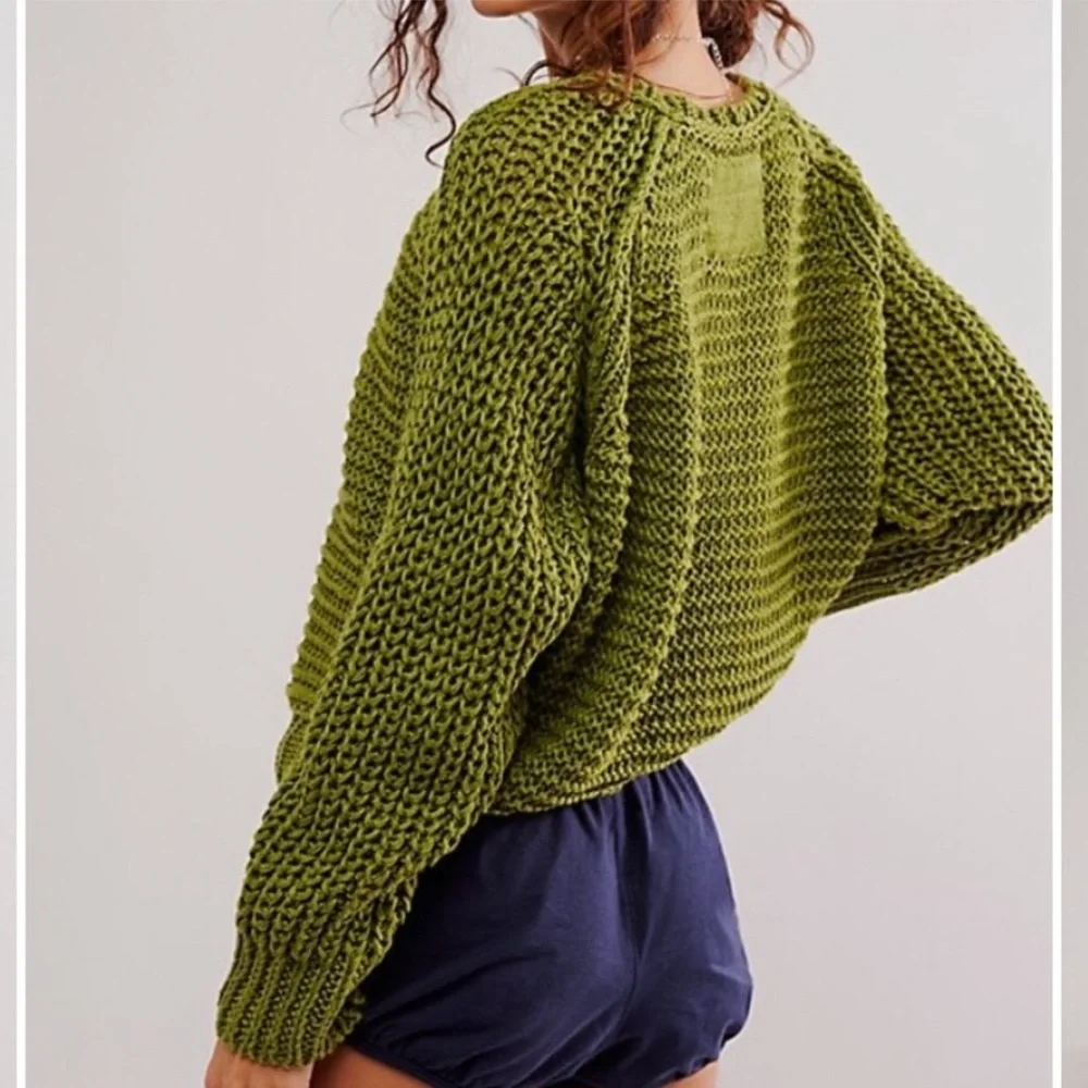 FREE PEOPLE essential linen crew sweater